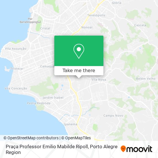 Mapa Praça Professor Emilio Mabilde Ripoll