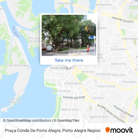 Mapa Praça Conde De Porto Alegre