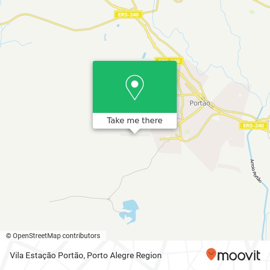 Vila Estação Portão map
