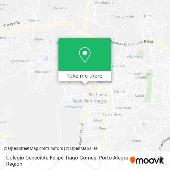Mapa Colégio Cenecista Felipe Tiago Gomes