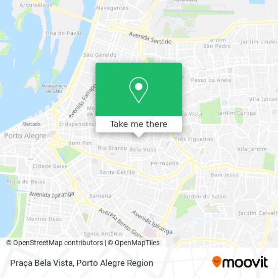 Mapa Praça Bela Vista