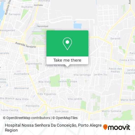 Mapa Hospital Nossa Senhora Da Conceição