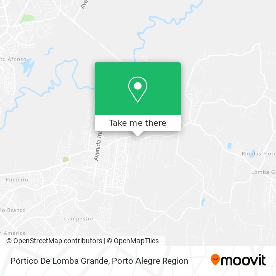 Pórtico De Lomba Grande map