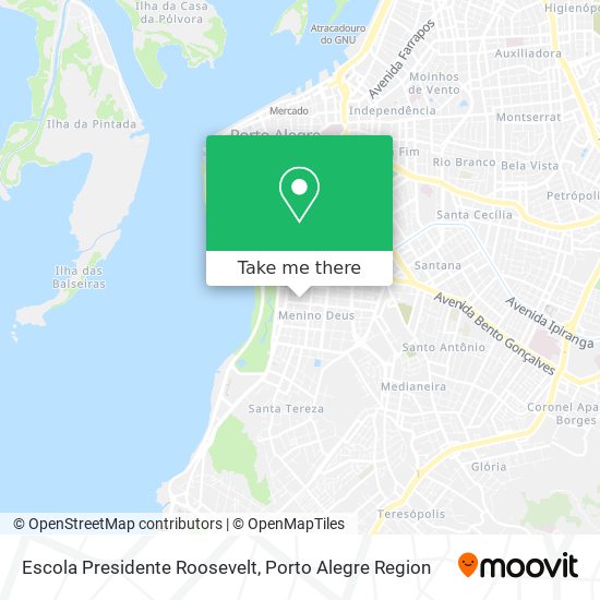 Mapa Escola Presidente Roosevelt