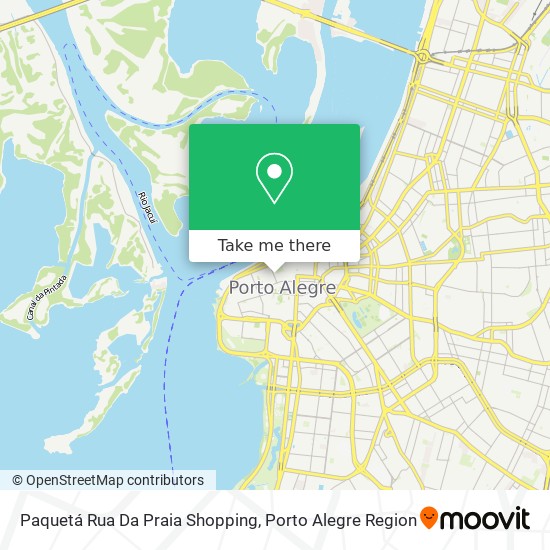 Mapa Paquetá Rua Da Praia Shopping