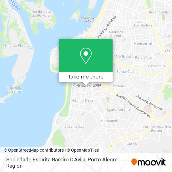 Sociedade Espírita Ramiro D'Ávila map