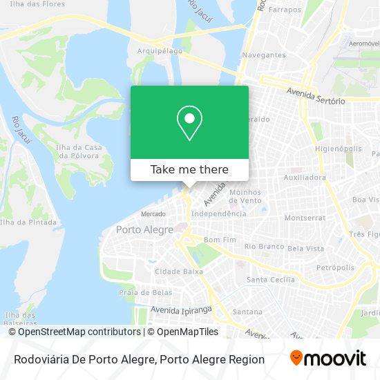 Rodoviária De Porto Alegre map