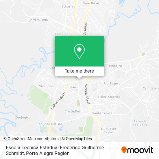 Escola Técnica Estadual Frederico Guilherme Schmidt map