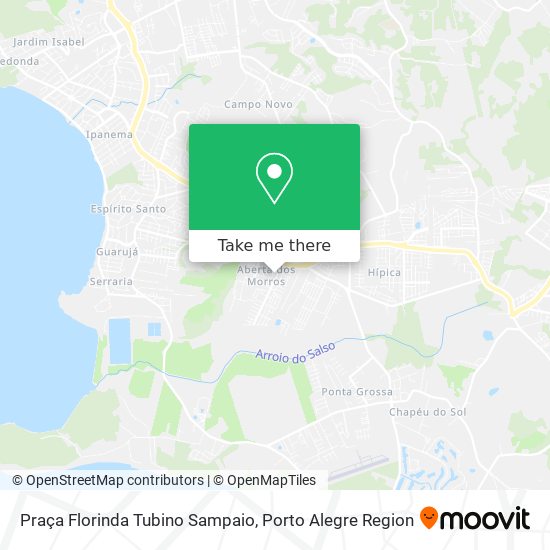 Mapa Praça Florinda Tubino Sampaio