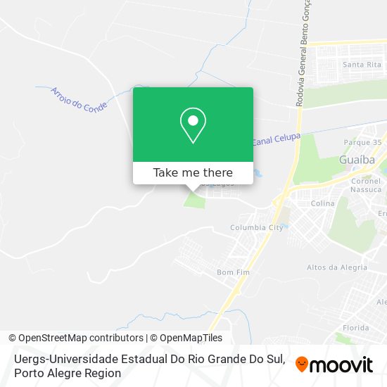 Uergs-Universidade Estadual Do Rio Grande Do Sul map