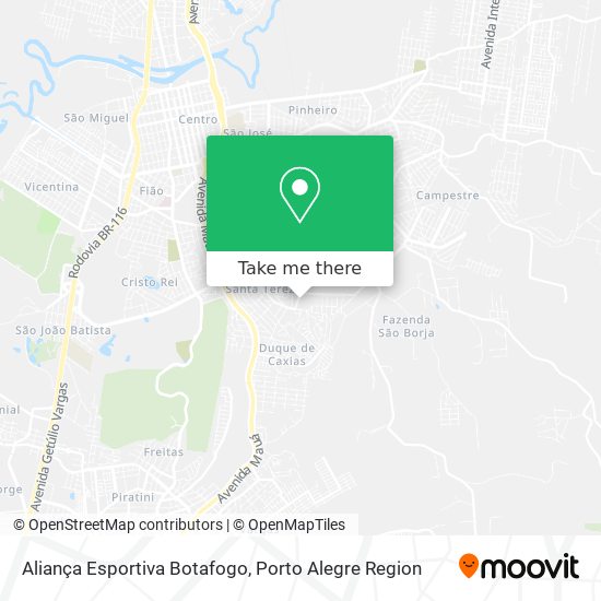 Aliança Esportiva Botafogo map