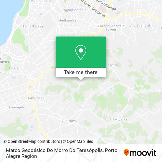 Marco Geodésico Do Morro Do Teresópolis map