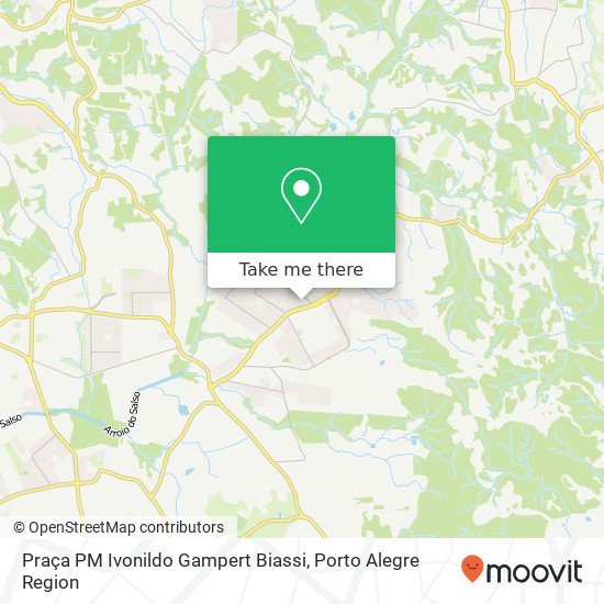 Mapa Praça PM Ivonildo Gampert Biassi