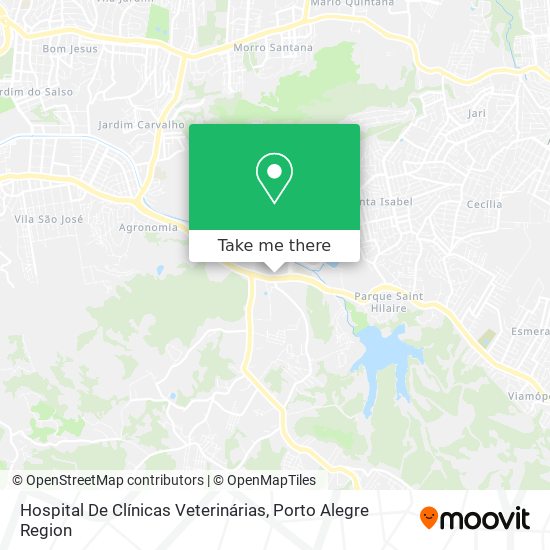 Hospital De Clínicas Veterinárias map