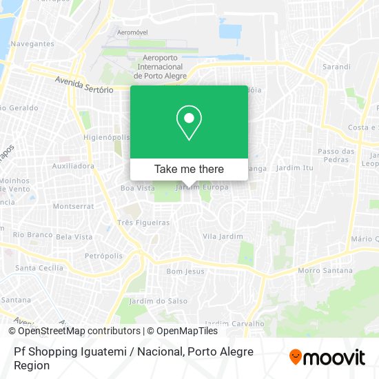 Pf Shopping Iguatemi / Nacional map