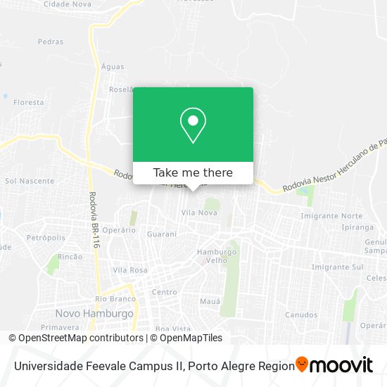 Universidade Feevale Campus II map