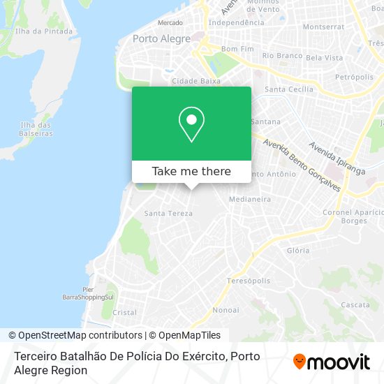 Mapa Terceiro Batalhão De Polícia Do Exército