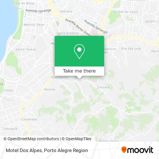 Mapa Motel Dos Alpes