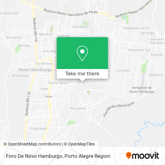 Foro De Novo Hamburgo map