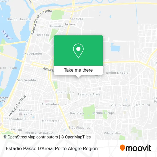 Mapa Estádio Passo D'Areia