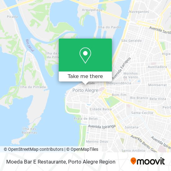 Mapa Moeda Bar E Restaurante