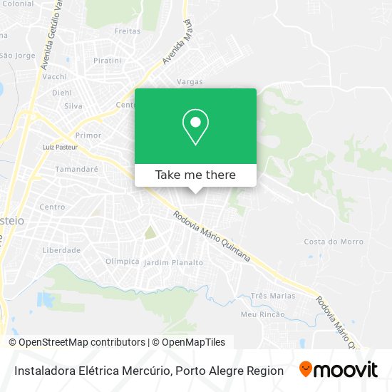 Instaladora Elétrica Mercúrio map