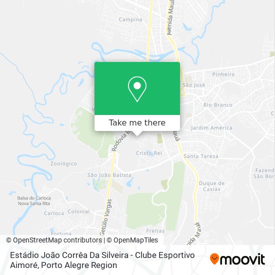 Estádio João Corrêa Da Silveira - Clube Esportivo Aimoré map