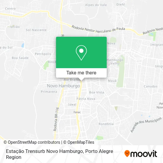 Estação Trensurb Novo Hamburgo map