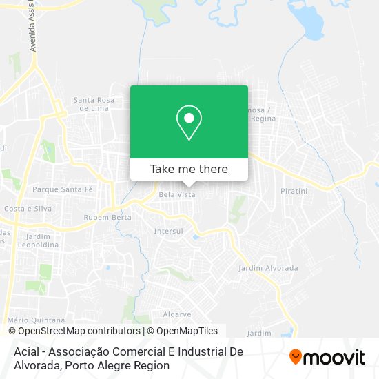 Acial - Associação Comercial E Industrial De Alvorada map