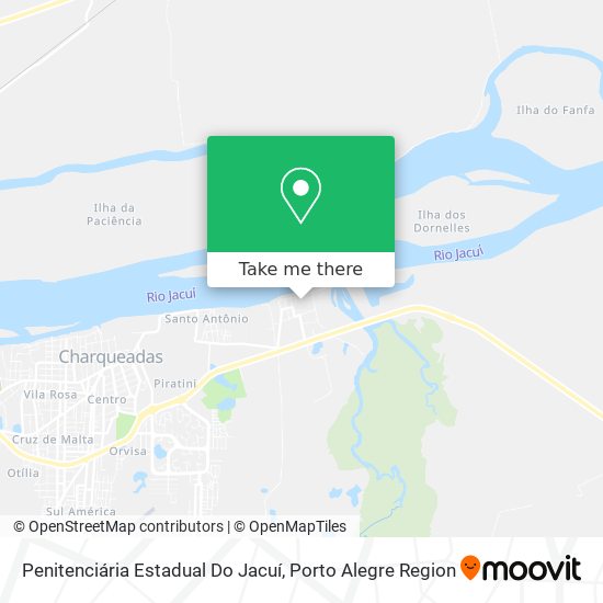 Penitenciária Estadual Do Jacuí map