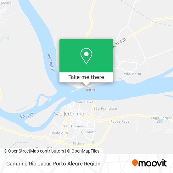 Camping Rio Jacuí map