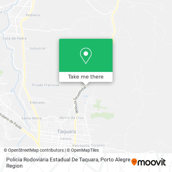 Polícia Rodoviária Estadual De Taquara map