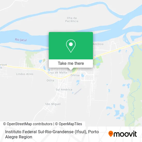 Instituto Federal Sul-Rio-Grandense (Ifsul) map