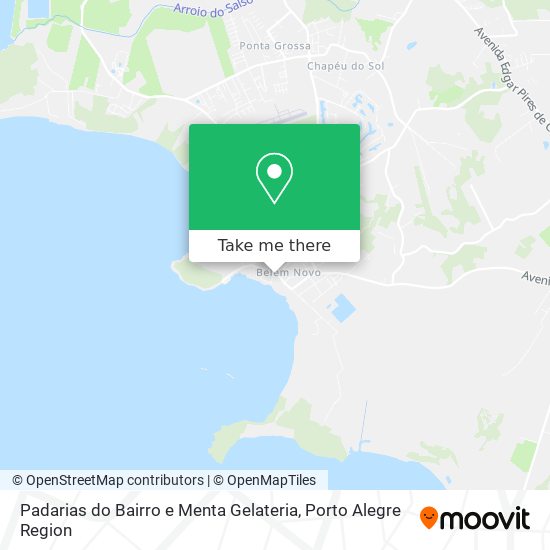 Padarias do Bairro e Menta Gelateria map