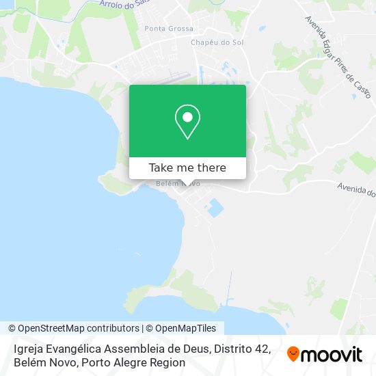 Igreja Evangélica Assembleia de Deus, Distrito 42, Belém Novo map