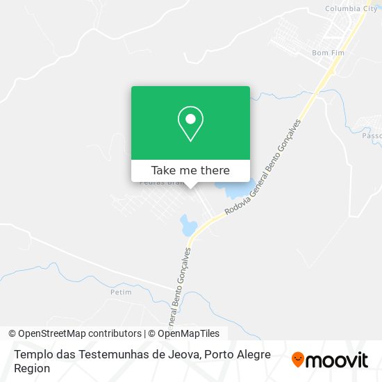 Templo das Testemunhas de Jeova map