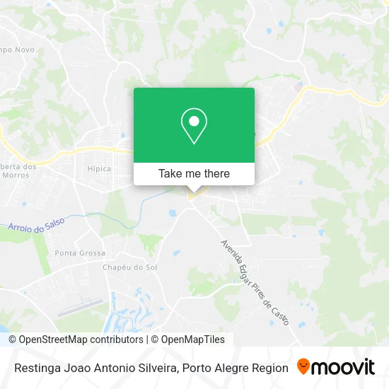 Restinga Joao Antonio Silveira map