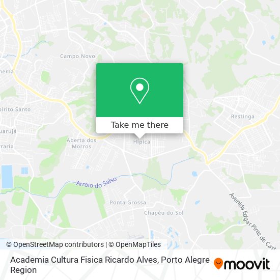 Mapa Academia Cultura Fisica Ricardo Alves