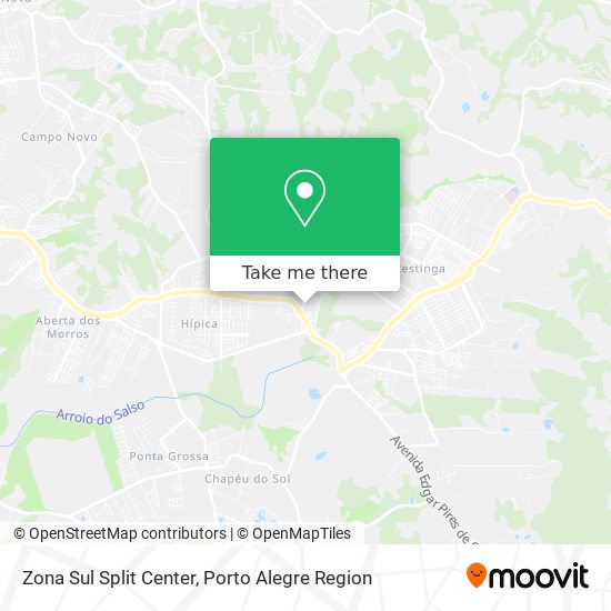 Zona Sul Split Center map