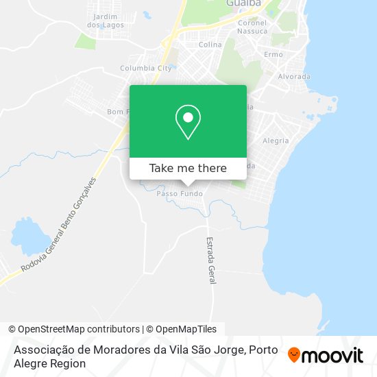 Associação de Moradores da Vila São Jorge map