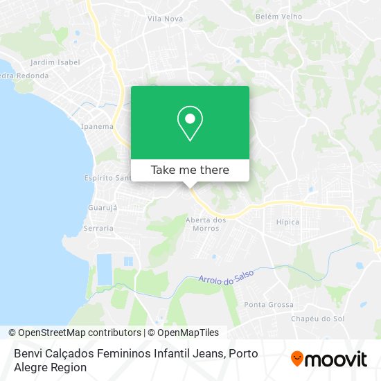 Benvi Calçados Femininos Infantil Jeans map