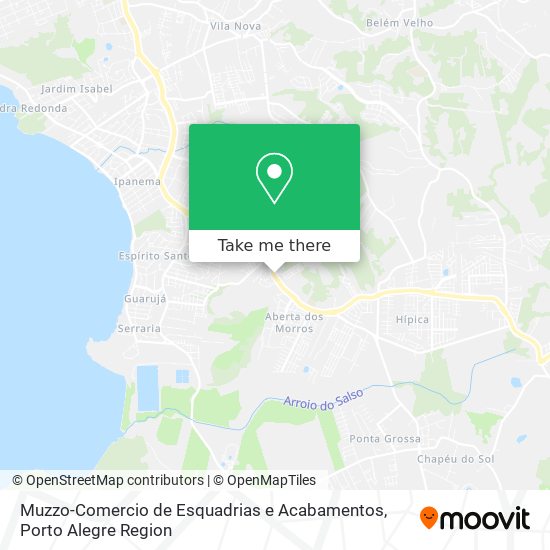 Muzzo-Comercio de Esquadrias e Acabamentos map