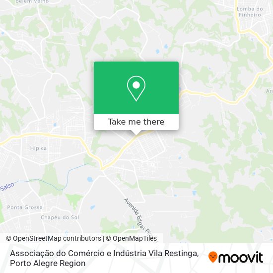 Associação do Comércio e Indústria Vila Restinga map