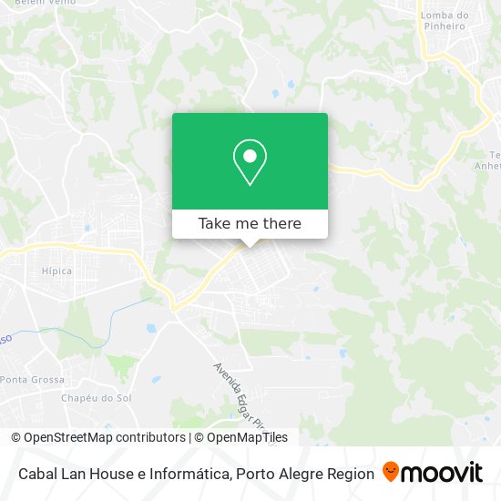 Cabal Lan House e Informática map