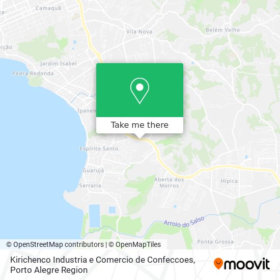 Kirichenco Industria e Comercio de Confeccoes map