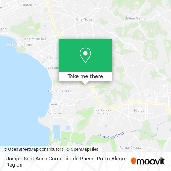 Mapa Jaeger Sant Anna Comercio de Pneus