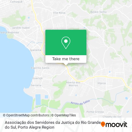 Associação dos Servidores da Justiça do Rio Grande do Sul map