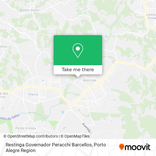 Mapa Restinga Governador Peracchi Barcellos