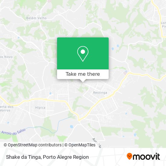 Mapa Shake da Tinga