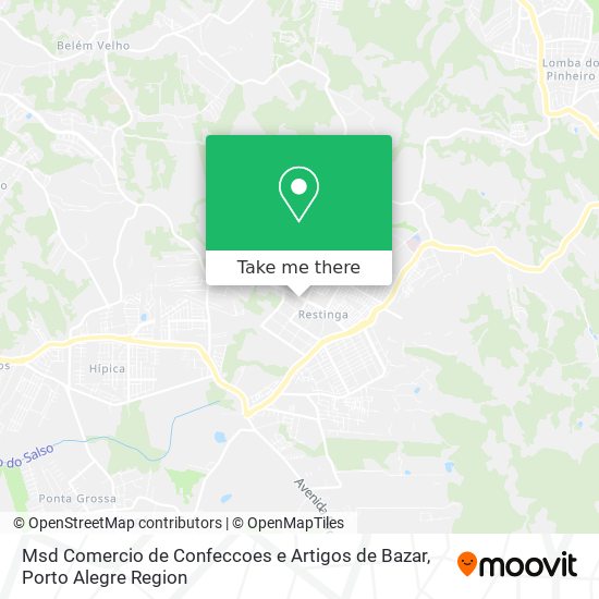 Mapa Msd Comercio de Confeccoes e Artigos de Bazar